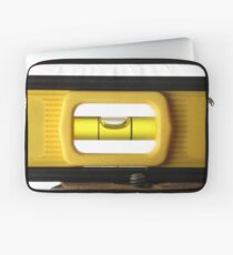 Spirit Level (or bubble level) on white Laptop Sleeve