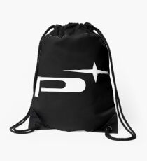 Platinum White Drawstring Bag