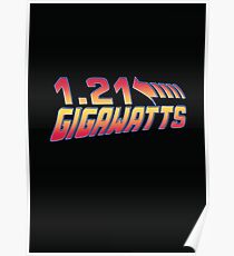 Back to the Future 1.21 Gigawatts Poster