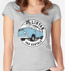 Back to the Future 'Libyan Van Rentals' Logo Fitted Scoop T-Shirt