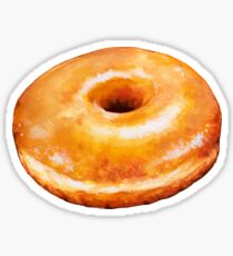 Glazed Donut Pattern Sticker