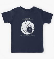 James Bond: Time Lord (dark version) Kids Tee