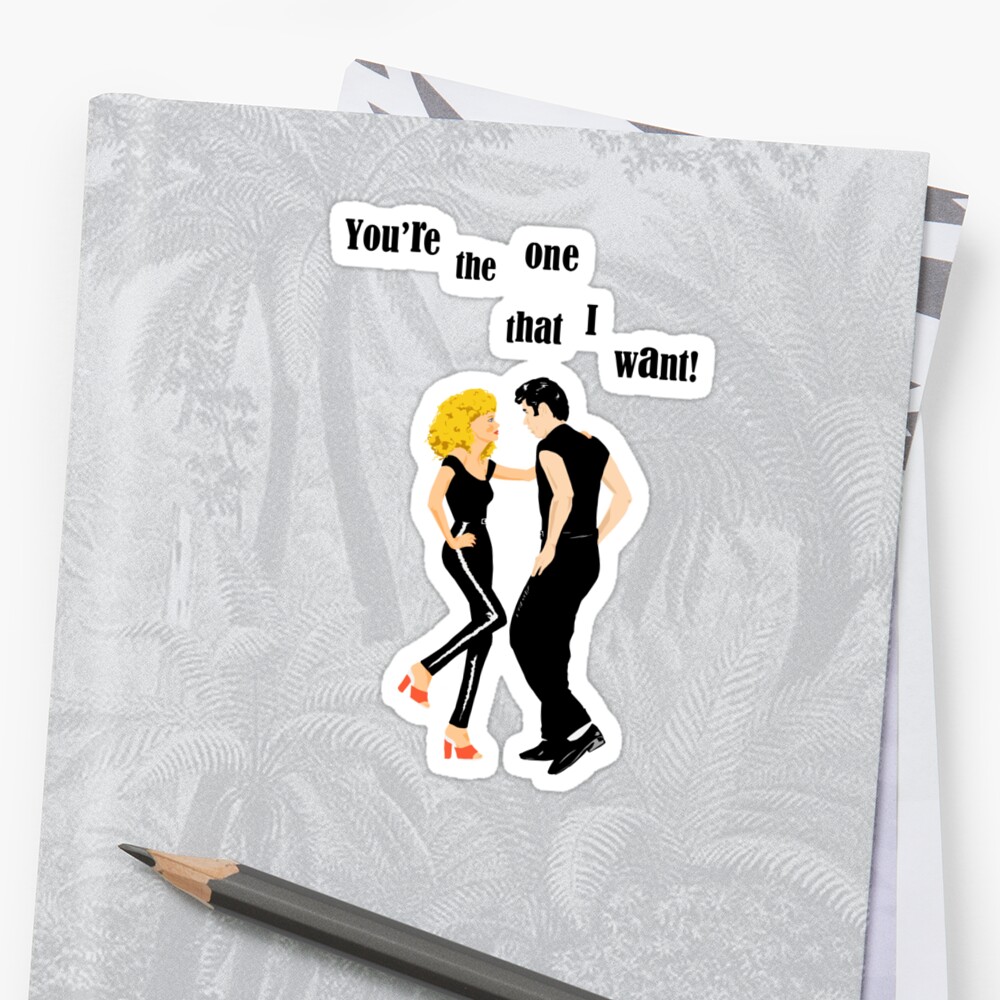 « Grease "You're the One That I Want" », Stickers par Alex ...