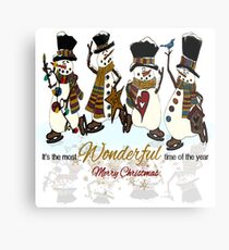 Snow Play Metal Print