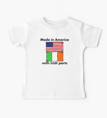 Made In America With Irish Parts Baby Tee