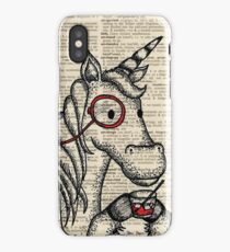 Unicorn with Monocle iPhone Case