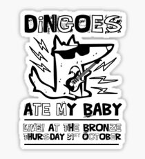 Dingoes Ate My Baby | Buffy The Vampire Slayer Band T-shirt Sticker