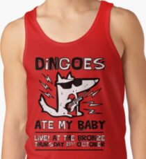 Camisetas de tirantes para hombre Dingoes comieron a mi bebé | Camiseta Buffy The Vampire Slayer Band