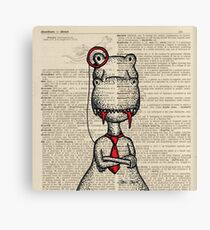 T-Rex with Monocle Canvas Print
