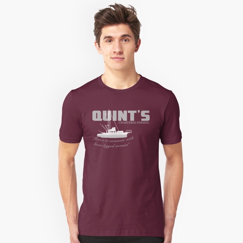 Quint's Chartered Fishing Unisex T-Shirt Front