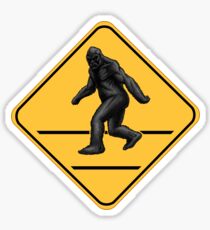Caution! Bigfoot Crossing! Sticker