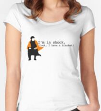 Sherlock Shock Blanket Women's Fitted Scoop T-Shirt