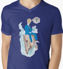 Pensatore illuminato Men's V-Neck T-Shirt