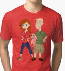 Amy Possible + Rory Stoppable Tri-blend T-Shirt