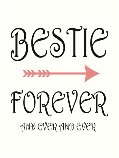 Download "Bestie Forever BFF Best Friends Forever 1" Art Prints by ...