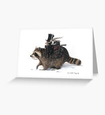 The Clurichaun and the Racoon Greeting Card