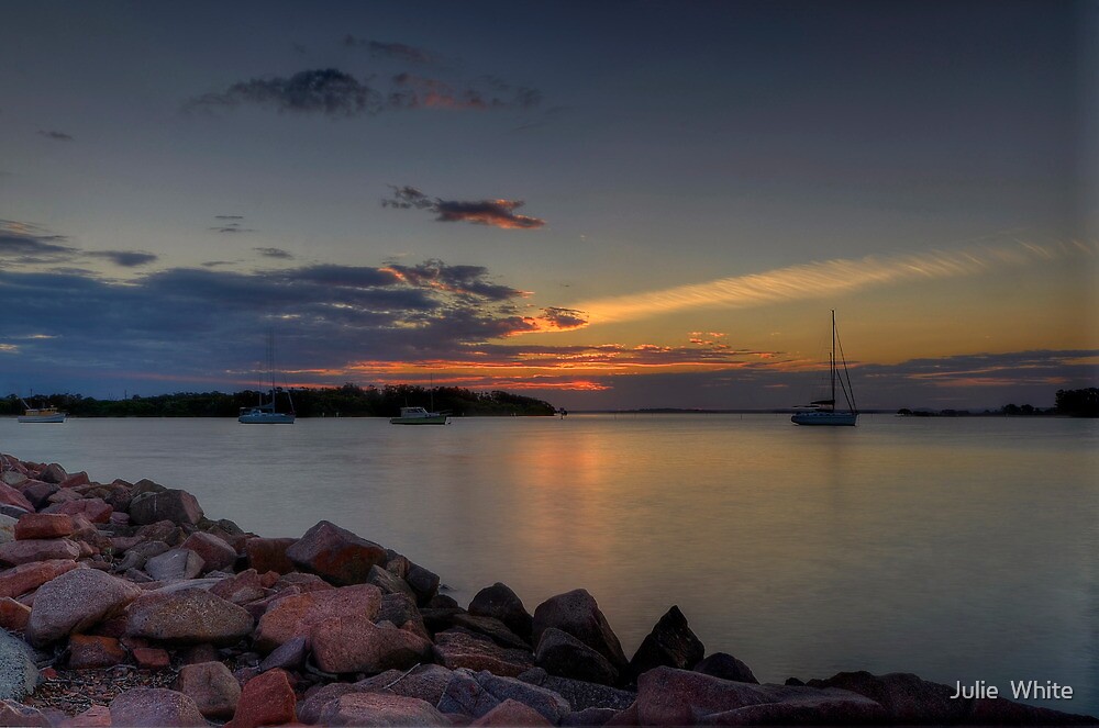 "Soldiers Point Sunset." by Julie White Redbubble