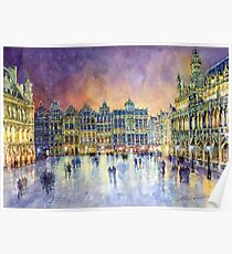 Belgium Brussel Grand Place Grote Markt Poster