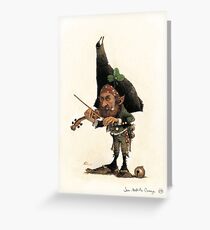 The boring Violonist Greeting Card