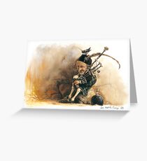 The Little Bagpiper Greeting Card