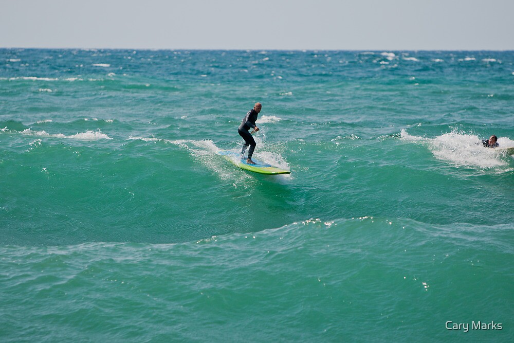 surfing in the lake