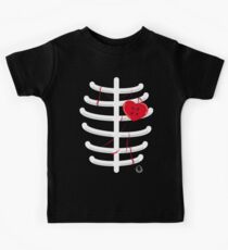 heart.shaped.button Kids Tee