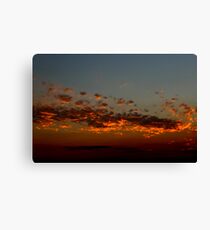 Firey Clouds Canvas Print