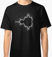 White - Linear Mandelbrot Classic T-Shirt