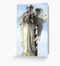 Angel headstone Greeting Card