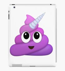 Purple Unicorn Poop Emoji iPad Case/Skin