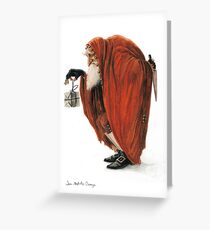 Bogey-Santa Greeting Card