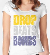 Drop Beats Not Bombs (Special Edition) Women's Fitted Scoop T-Shirt
