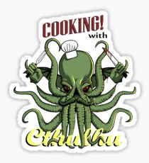 Cooking with Cthulhu Sticker