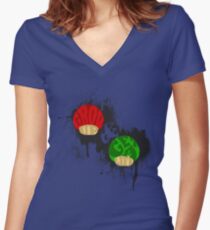 Grow Up and Get a Life Dark Women's Fitted V-Neck T-Shirt