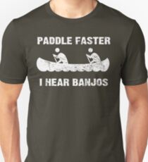 Paddle Faster I Hear Banjos - Vintage Dark Shirt Unisex T-Shirt
