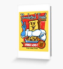 Powdered Toast Crunch Greeting Card