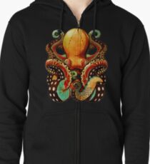 the octopus Zipped Hoodie