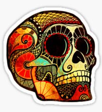 Grunge Skull Sticker