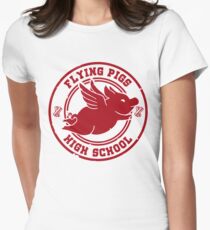 Flying Pigs Women's Fitted T-Shirt