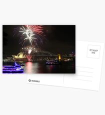 Fireworks at Sydney Postcards