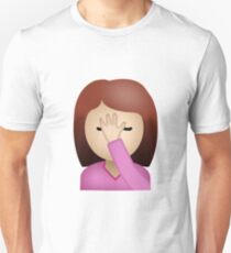 Camiseta unisex Lady Palm Face Emoji