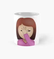 Lady Palm Face Emoji Mug