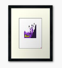 Halloween spooky alone at the castle Framed Print