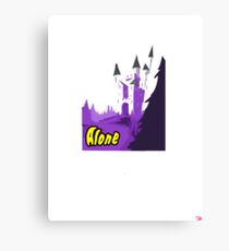 Halloween spooky alone at the castle Canvas Print