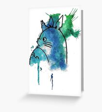 Studio Ghibli Totoro watercolour Greeting Card