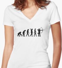 Evolution Archery Women's Fitted V-Neck T-Shirt