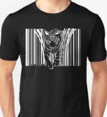 WHITE TIGER BARCODE Unisex T-Shirt
