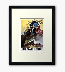 Uncle Sam - Buy War Bonds Framed Print