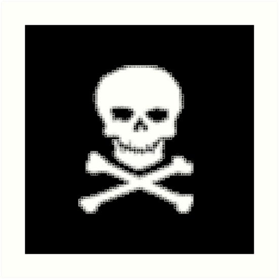 one piece jolly roger pixel