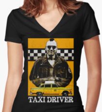 Taxi Driver Travis Bickle New York Design Women's Fitted V-Neck T-Shirt